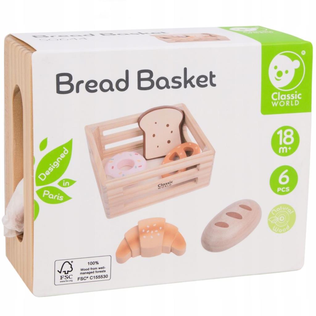 Wooden Breadbasket Playset - Classic World